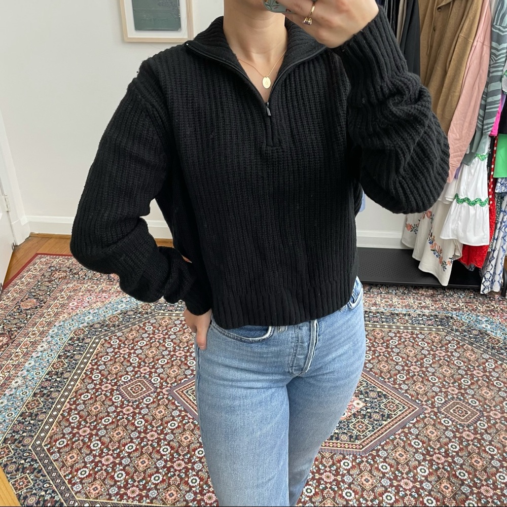Aritzia Sunday Best Black Sweater